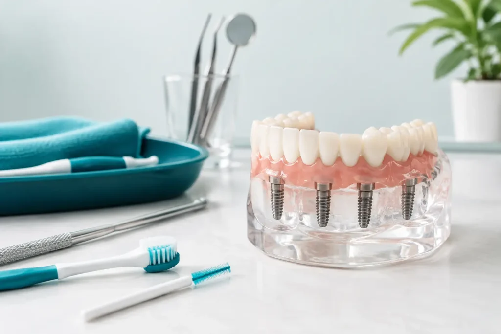 Implant Maintenance After Full Arch Restoration